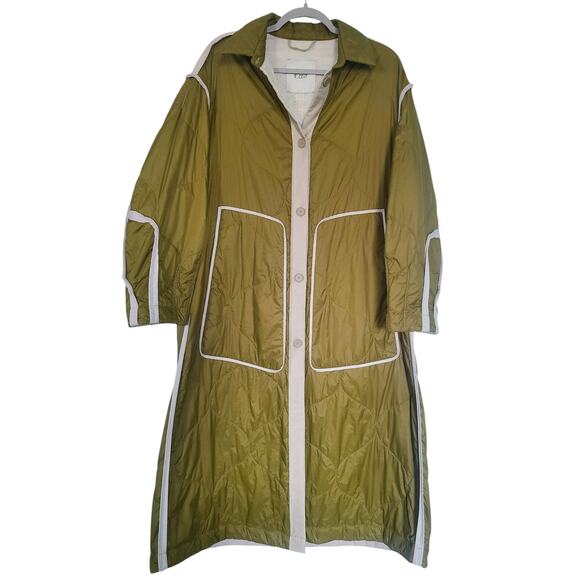 T_COAT Water Resistant Quilted Coat in Neutrals Size 44 US Medium - Picture 4 of 14
